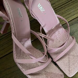 Pink zara heels